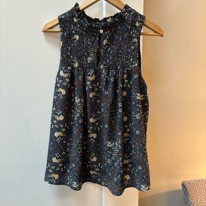 Knox Rose gray Floral Sleeveless Top woman’s size M